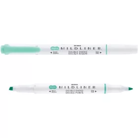   Zebra Mildliner Fluorescent kékeszöld kettős végű szövegkiemelő