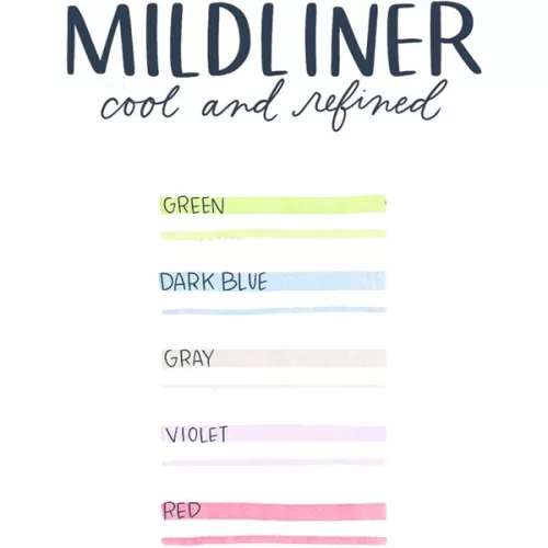 Zebra Mildliner Cool&Refined 5db-os kettős végű szövegkiemelő készlet