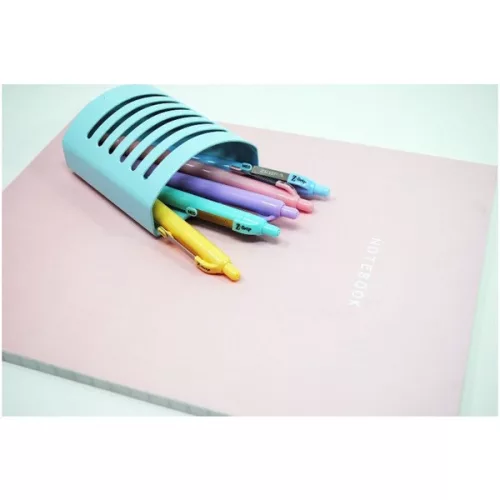Zebra Z-Grip Pastel pasztell rózsaszín golyóstoll kék tintával