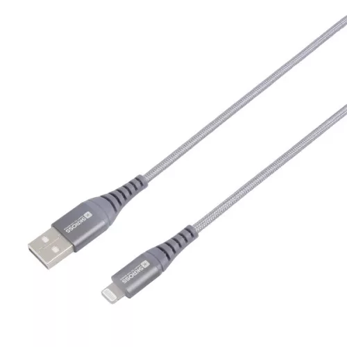 Dátový a nabíjací kábel Skross USBC-TO-LIGHT-200-STEEL 2m s konektorom Type-C/Lightning