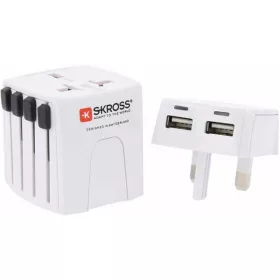   Skross MUVUSB-2-4-A 2xUSB nabíjací vstup cestovný adaptér