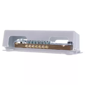   Pollmann POLM2020301 Messing, feststehend, 51,5 mm x 41,5 mm x 173,5 mm, mit Abdeckung, POT 16/25 EPH-Schiene