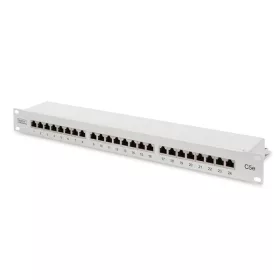   DIGITUS 19" 1HE 24-Port Cat.5e grau geschirmtes Patchpanel