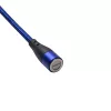 Akyga 1m USB - Type C kék mágneses adat- és töltőkábel