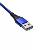 Akyga 1m USB - Type C kék mágneses adat- és töltőkábel