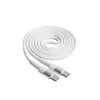 Dátový a nabíjací kábel Akyga AK-USB-40 1m Type-C - Type-C biely