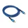 Dátový a nabíjací kábel Akyga AK-USB-38 1,8 m, modrý, typ C - typ C