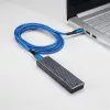 Dátový a nabíjací kábel Akyga AK-USB-38 1,8 m, modrý, typ C - typ C