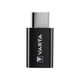 Adaptér Varta 57945101401 microUSB - Type-C čierny