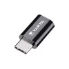 Adaptér Varta 57945101401 microUSB - Type-C čierny