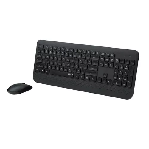 Rapoo 00217476 X3500 2,4 GHz kabellose schwarze Tastatur + Maus