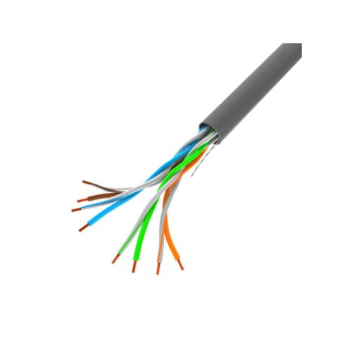 Lanberg LCU5-10CC-0305-S Cat5E UTP CCA 100Mb/s 100 MHz 305m árnyékolatlan réz bevonatú alumínium fali kábel