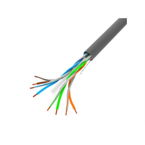 Lanberg LCF5-11CC-0305-S FTP CCA 100Mb/s 100 MHz 305m árnyékolt réz bevonatú alumínium patch kábel