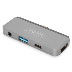 DIGITUS DA-70893 USB-C 4 portos univerzális mobil dokkoló