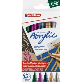   Edding 5100/5 M svečane metalik boje ED5 set od 5 akrilnih markera
