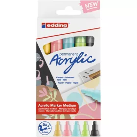   Edding 5100/5 M pastelne boje ED5 set akrilnih markera, 5 dijelova