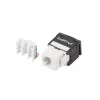 Lanberg KSU5-2000 Cat.5e UTP 180° werkzeuglose ungeschirmte RJ45 Keystone-Buchse