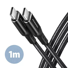   Dátový a nabíjací kábel Axagon BUCM-CM10AB 1m Type-C - Type-C čierny