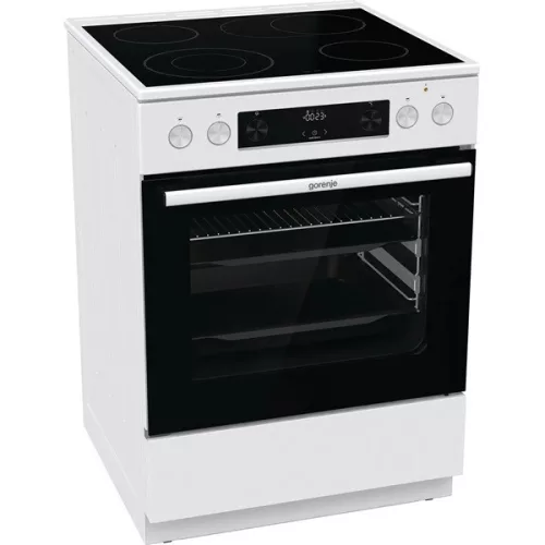 Gorenje GECS6C70WPA fehér, szabadonálló, kerámialapos, elektromos, főzőzóna: 4, sütő:71L, grill, tűzhely