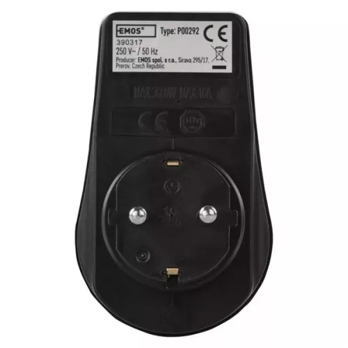 Emos P00292 IP44 SCHUKO vypínateľná zásuvka