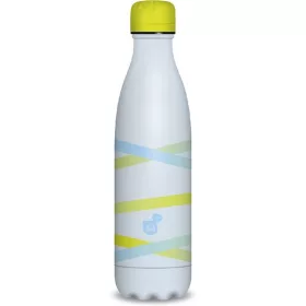   Sticlă de apă metalică cu pereți dubli Ars Una 500ml, galben-panglică