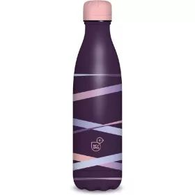   Sticlă de apă metalică cu pereți dubli Ars Una 500ml, culoare panglică-violet