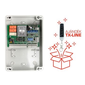   ECO-2 433MHz univerzális vevővel/2x350W/kétmotoros vezérlés + TX-LINE távadó