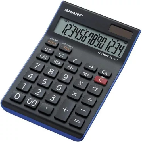 Sharp EL145TBL napelemes asztali számológép