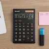 Sharp EL145TBL napelemes asztali számológép