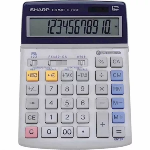 Sharp EL2125C irodai asztali számológép