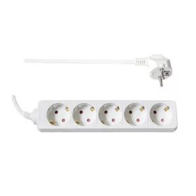   TOO PSW-515 5 zásuviek 1,5 metra 3x1,0 mm2 biela rozvodná doska