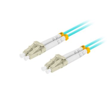   Lanberg FO-LULU-MD31-0030-TQ duplex optikai patch kábel 4xLC/UPC csatlakozóval, 50/125 LSZH OM3, 3m