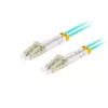 Optický patch kábel Lanberg FO-LULU-MD31-0050-TQ, duplex, so 4xLC/UPC konektormi, 50/125 LSZH OM3, 5m