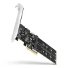 Axagon PCES-SA4M2 2 ks interných portov SATAIII + 2 ks slotov SATA M.2 PCI-Express karta