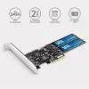 Axagon PCES-SA4M2 2 ks interných portov SATAIII + 2 ks slotov SATA M.2 PCI-Express karta