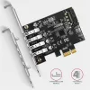 Axagon PCEU-43RS 4-portová PCI-Express karta USB 3.2 gen1