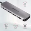 Axagon HMC-HCR3A SuperSpeed ​​​​USB-C COMBO 5v1 HUB