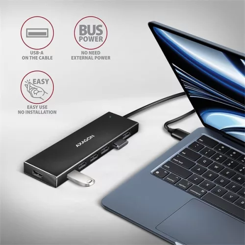 Axagon HUE-F7A SuperSpeed ​​USB-A FLAT Hub
