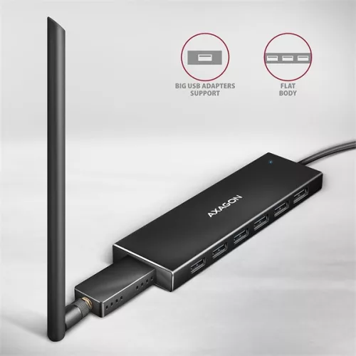 Axagon HUE-F7A SuperSpeed ​​USB-A FLAT Hub