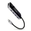 Axagon HMC-6H4A SuperSpeed ​​​​USB-C COMBO Hub 6 v 1