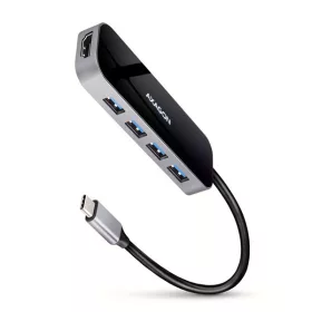 Axagon HMC-6H4A SuperSpeed ​​​​USB-C COMBO Hub 6 v 1
