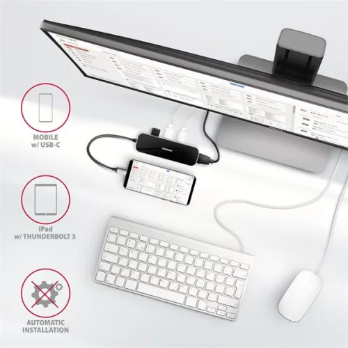 Axagon HMC-6H4A SuperSpeed ​​​​USB-C COMBO Hub 6 v 1