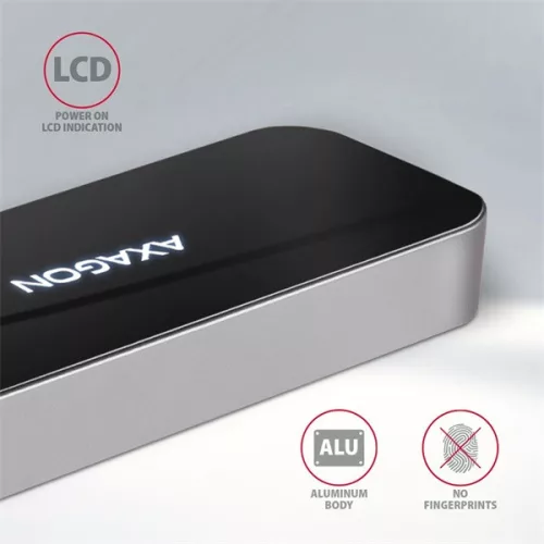 Axagon HMC-6H4A SuperSpeed ​​​​USB-C COMBO Hub 6 v 1