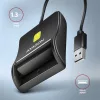 Čítačka čipových kariet Axagon CRE-SM3N USB Smart card FlatReader