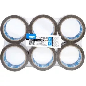Iris 50 mm x 66 m 6 Stück braunes Verpackungsklebeband
