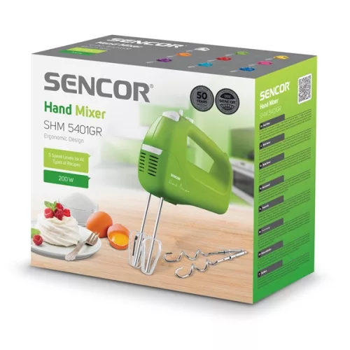 Ručný mixér Sencor SHM 5401GR zelený