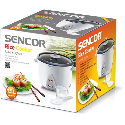Aparat de gătit orez white Sencor SRM 1500WH