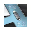 Čítačka mini kariet Axagon CRE-DAC Mobile USB 3.2 Gen 1 USB-C + USB-A SD/microSD
