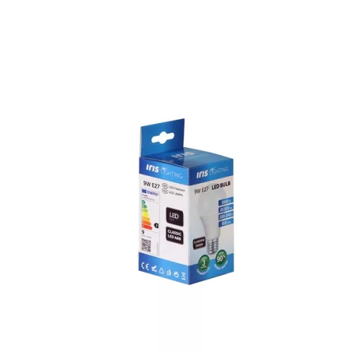 LED svetelný zdroj Iris Lighting E27 A60 9W/3000K/810lm
