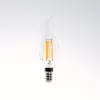 Žiarovka Iris Lighting Filament Longtip E14 FLCT35 4W/3000K/360lm zlatá sviečková LED žiarovka